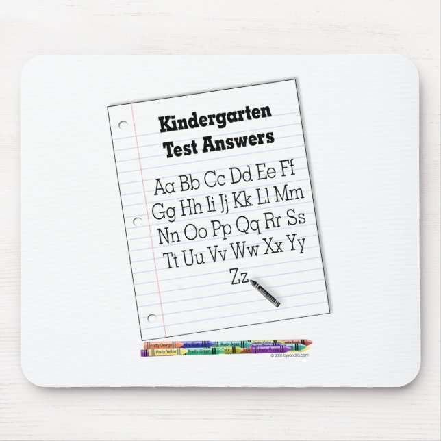 Kindergarten Test Mouse Mat (Front)
