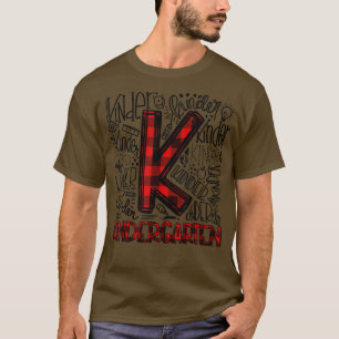 Kindergarten Typography Back To School Gift T-Shir T-Shirt