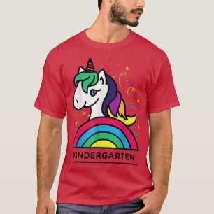 Kindergarten Unicorn And Rainbow Back To School T-Shirt