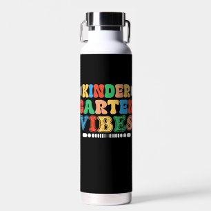 Kindergarten Vibes Back To School Teacher Students Water Bottle