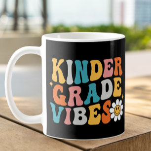 Kindergarten Vibes Groovy Design Mug 