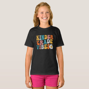 Kindergarten Vibes Groovy Design on Kids' Shirt