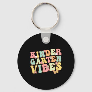 Kindergarten Vibes Hello Kindergarten Teacher Kids Key Ring