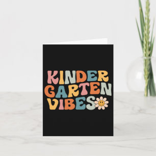 Kindergarten Vibes - Kinder Crew Retro First Day O Card