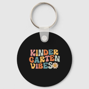 Kindergarten Vibes - Kinder Crew Retro First Day o Key Ring