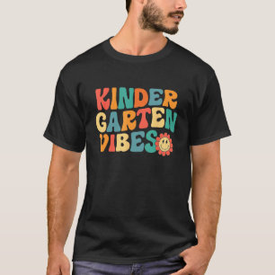 Kindergarten Vibes Kinder Crew Retro First Day Of  T-Shirt
