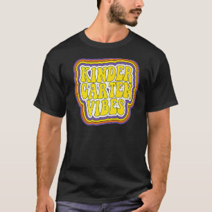 Kindergarten Vibes Retro Back To School New Kinder T-Shirt