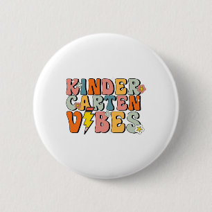 Kindergarten Vibes Shirt Retro Groovy Cute Ck To S 6 Cm Round Badge
