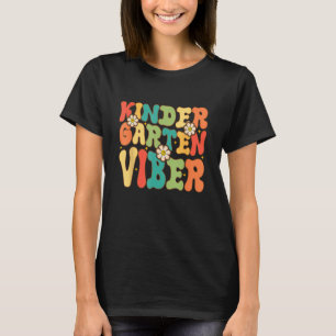 Kindergarten Vibes Team Kinder Groovy Retro Back T T-Shirt
