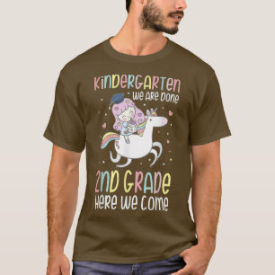 Kindergarten We Are Done Unicorn Magical Class Of  T-Shirt