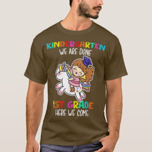 Kindergarten We Are Done Unicorn Magical Class Of  T-Shirt
