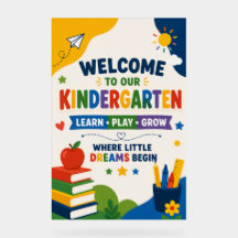 Kindergarten Welcome Poster