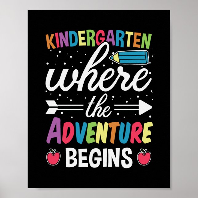 Kindergarten Where The Adventure Begins Poster (Front)