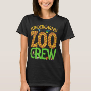 Kindergarten Zoo Crew Back To School Wild Animal S T-Shirt