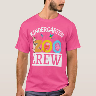 Kindergarten Zoo Crew Back To School Wild Animal S T-Shirt