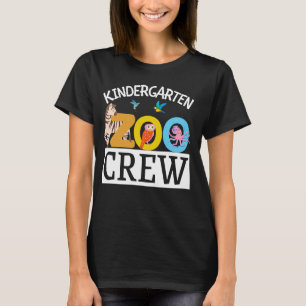 Kindergarten Zoo Crew Back To School Wild Animal S T-Shirt