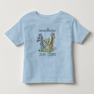 Kindergarten Zoo Crew Funny Circus Cub Animal Love Toddler T-Shirt