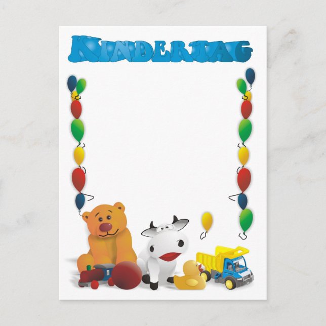 Kindertagsgrüße Postcard (Front)