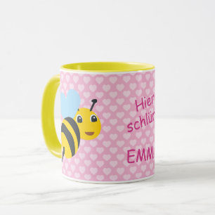 Kindertasse Biene - Hier schlürft Mug