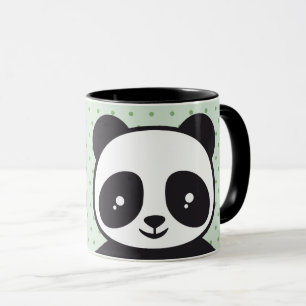 Kindertasse Pandabär - grün Mug