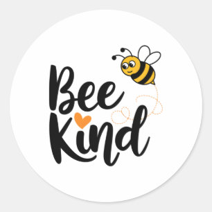 Kindess Quote With Orange Love bee Kind' S Sticker