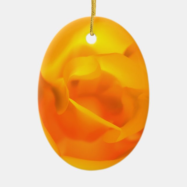 Kindled Rose Ornament (Front)