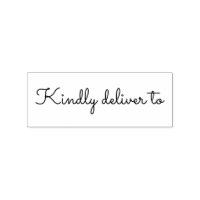 Kindly deliver to calligraphy rubber stamp