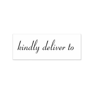 Kindly deliver to calligraphy rubber stamp