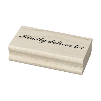 Kindly deliver to rubber stamp