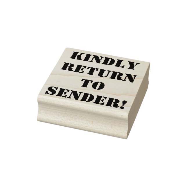 "KINDLY RETURN TO SENDER!" Rubber Stamp (Stamp)