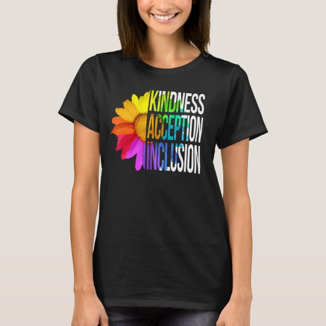 Kindness Acceptation Inclusion Orange Unity Day Su T-Shirt (Front)