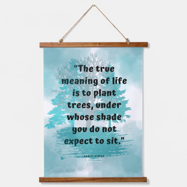 Kindness and Accomplishment Wisdom Quote Wall Art (Front)