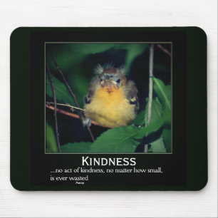 Kindness Baby Oriole Inspirational Mouse Mat