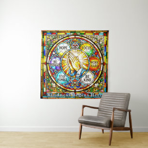 Kindness Begins Here Tapestry