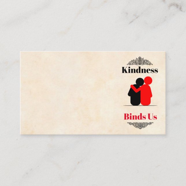 Kindness Binds Us Business Card (Front)