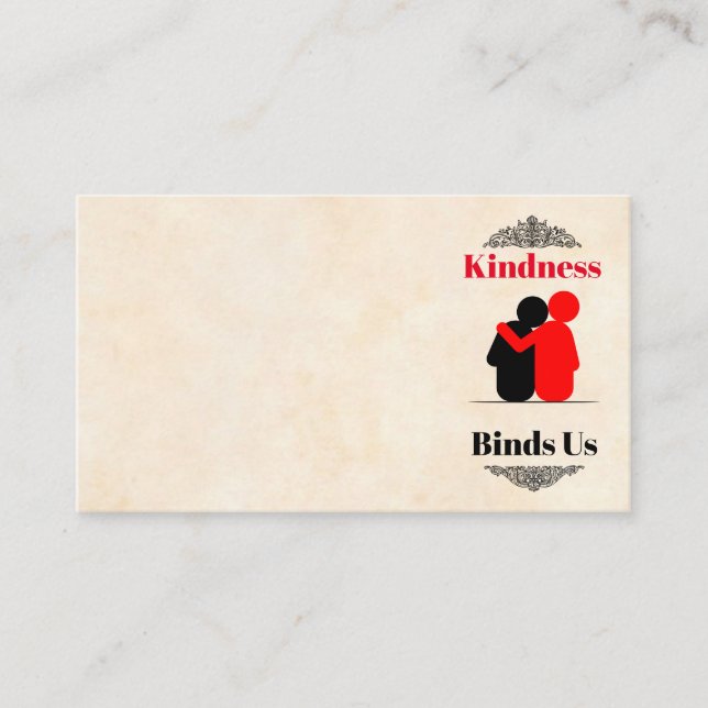 Kindness Binds Us Business Card (Front)