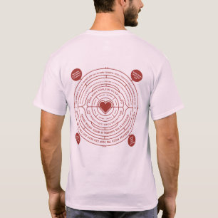 Kindness Blooms Inspirational Affirmations Circle T-Shirt