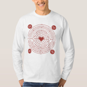Kindness Blooms Inspirational Affirmations Circle T-Shirt