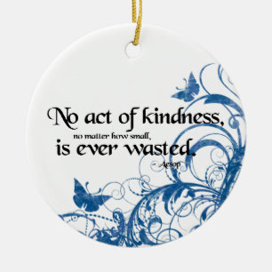 kindness butterfly swirl ceramic tree decoration