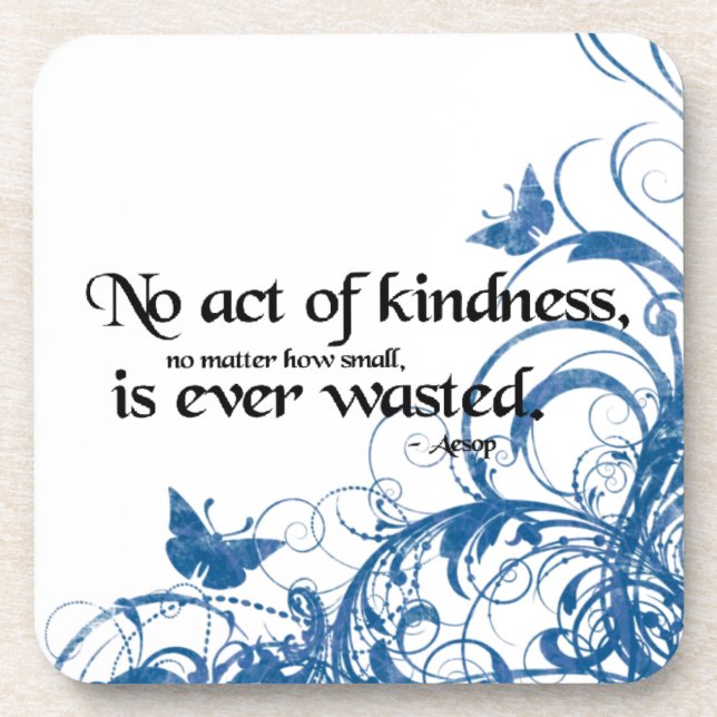 kindness butterfly swirl coaster (Front)