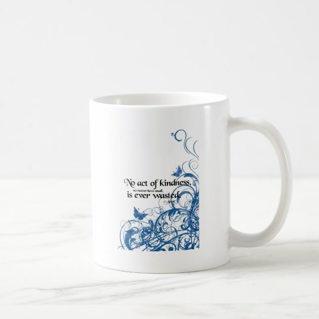 kindness butterfly swirl coffee mug (Right)