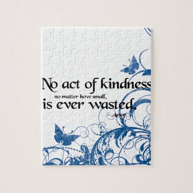 kindness butterfly swirl jigsaw puzzle (Vertical)