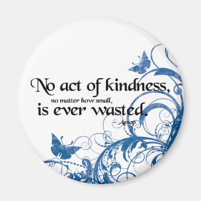 kindness butterfly swirl magnet (Front)