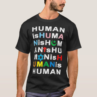 Kindness Coexist AntiHate LGBTQ Trans Muslim Jew H T-Shirt