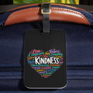 Kindness compassion empathy and respect luggage tag
