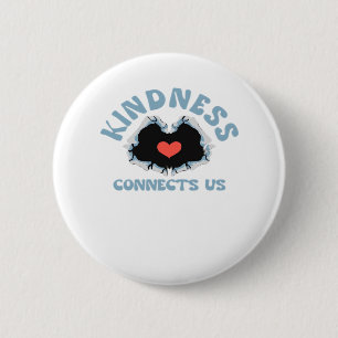 Kindness Connects Us Classic 6 Cm Round Badge
