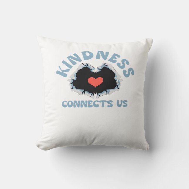 Kindness Connects Us Classic Cushion (Front)