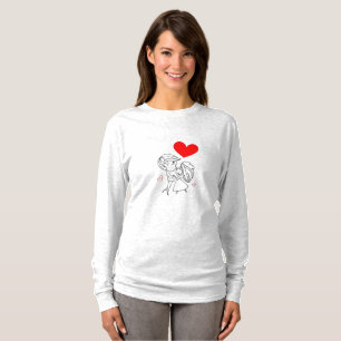 Kindness Counts   Elegant Elephant Heart Graphic  T-Shirt