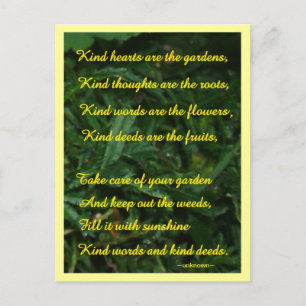 Kindness Garden Postcard