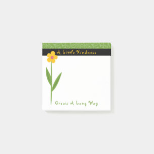 Kindness Grows Flowers Inspirational 3 X 3 Post-it Notes